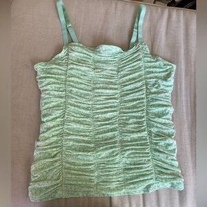 TORRID NWT Elegant top Mint Green summer Ruched Camisole